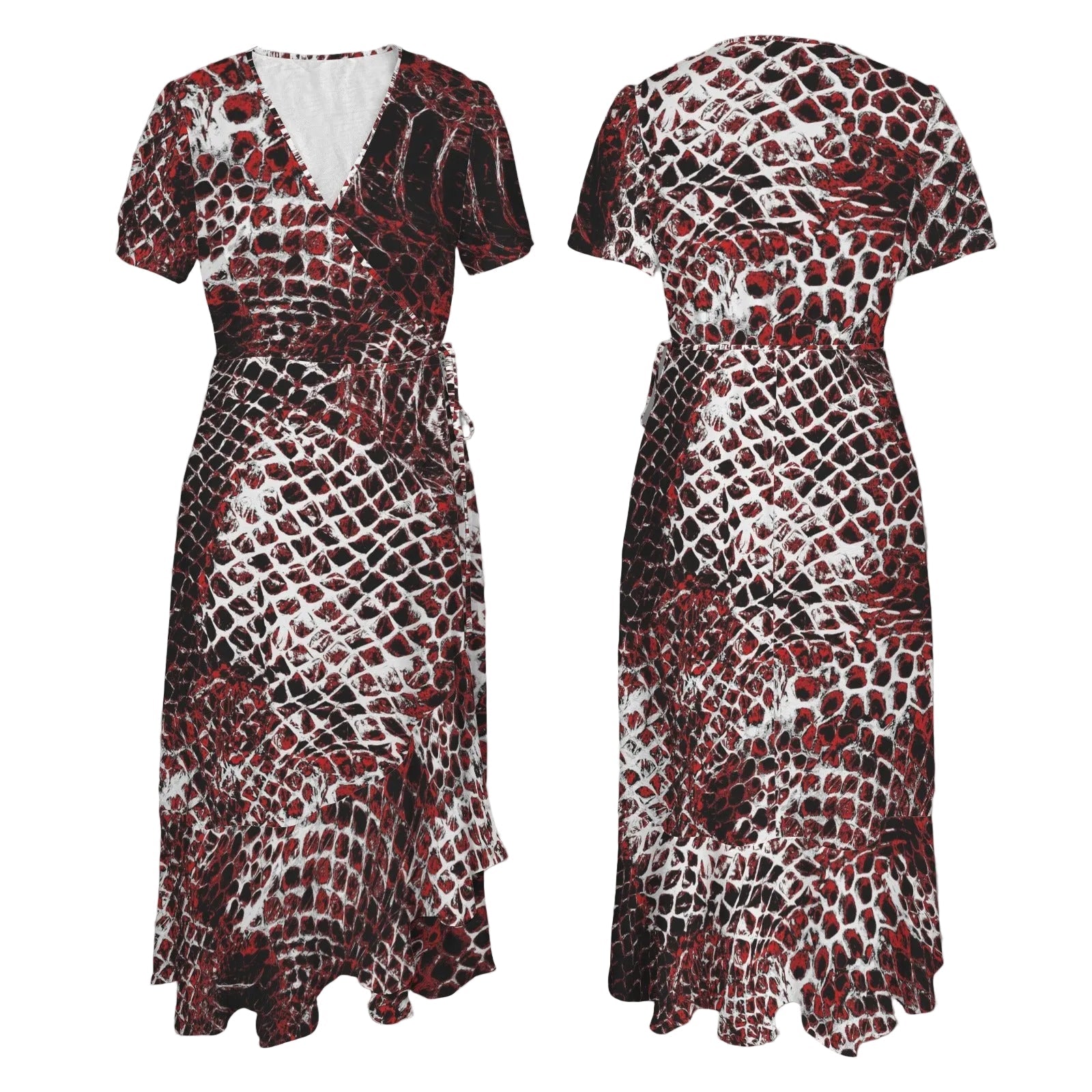 ANTIBrand Basilisk Skin Wrap Dress