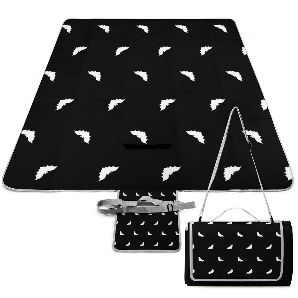 Custom Square Foldable Portable Picnic Mat With Carry Strap