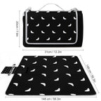 Custom Square Foldable Portable Picnic Mat With Carry Strap