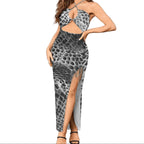 ANTIBrand Shedding Skin Snakeskin Effect Minx Dress