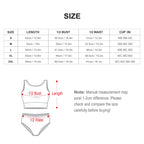 Women's High Waist Two-Piece Swimsuit with Tie-Front Bikini Bottom
