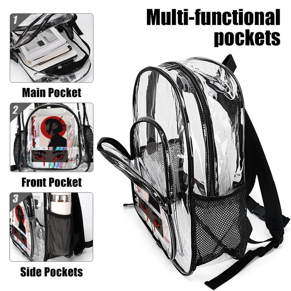 Ghost in the Circuit Clear Backpack