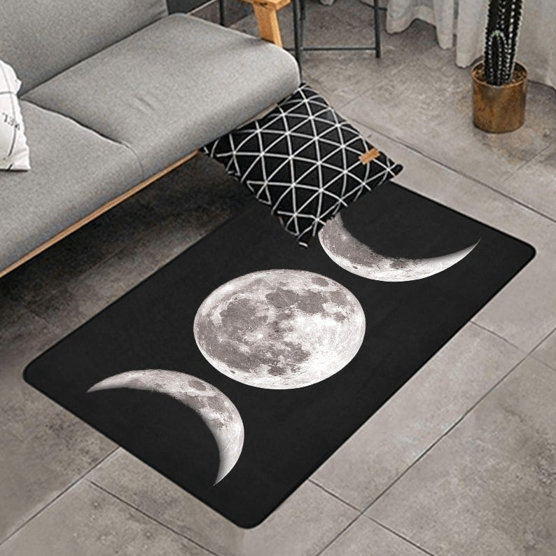 Triple Moon Goddess Area Rug