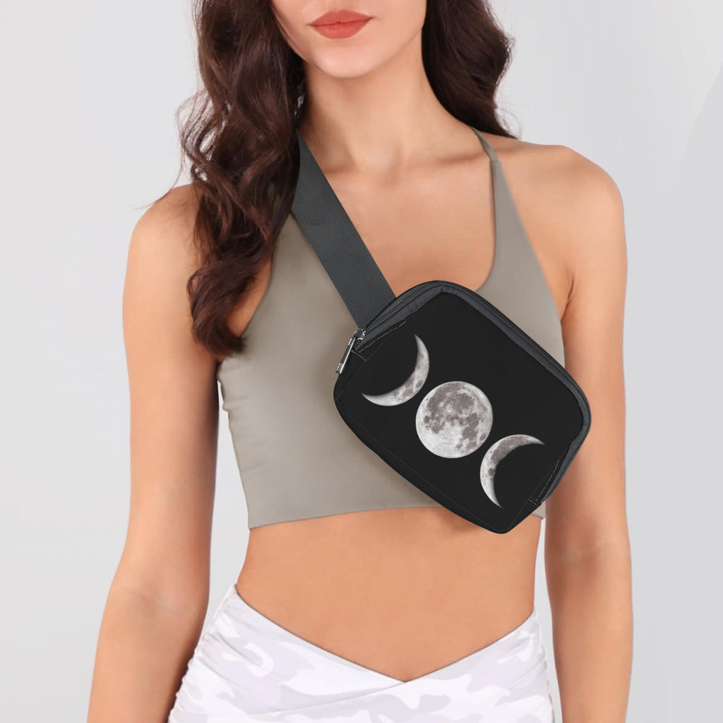 Triple Moon Goddess Belt Bag