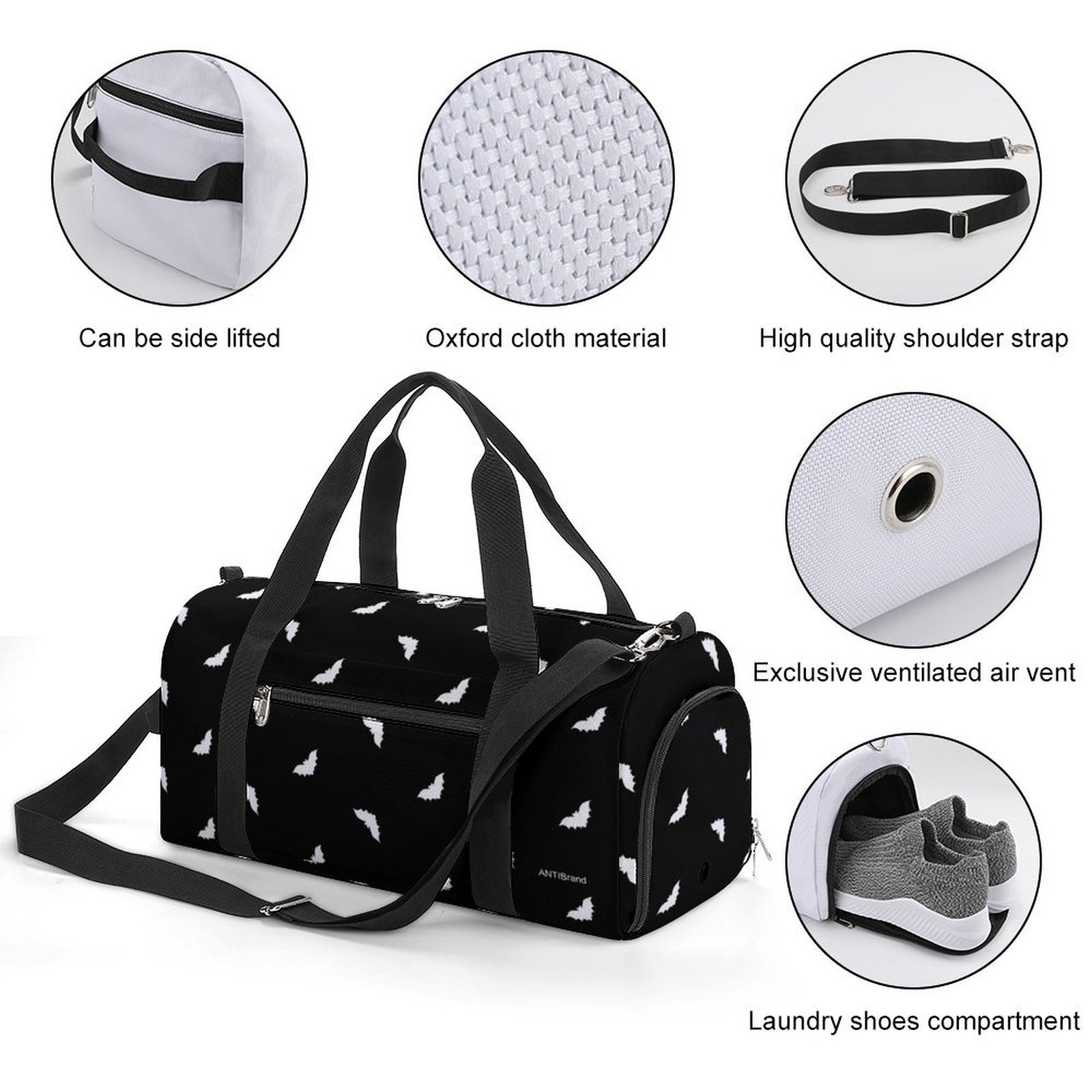 Bats on Repeat Gym Bag