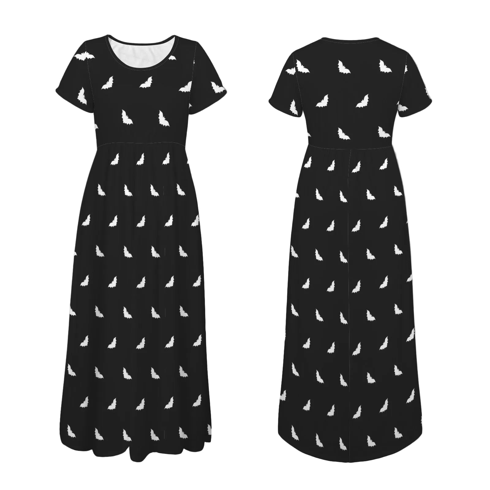 ANTIBrand Bats on Repeat Maxi Dress with Pockets