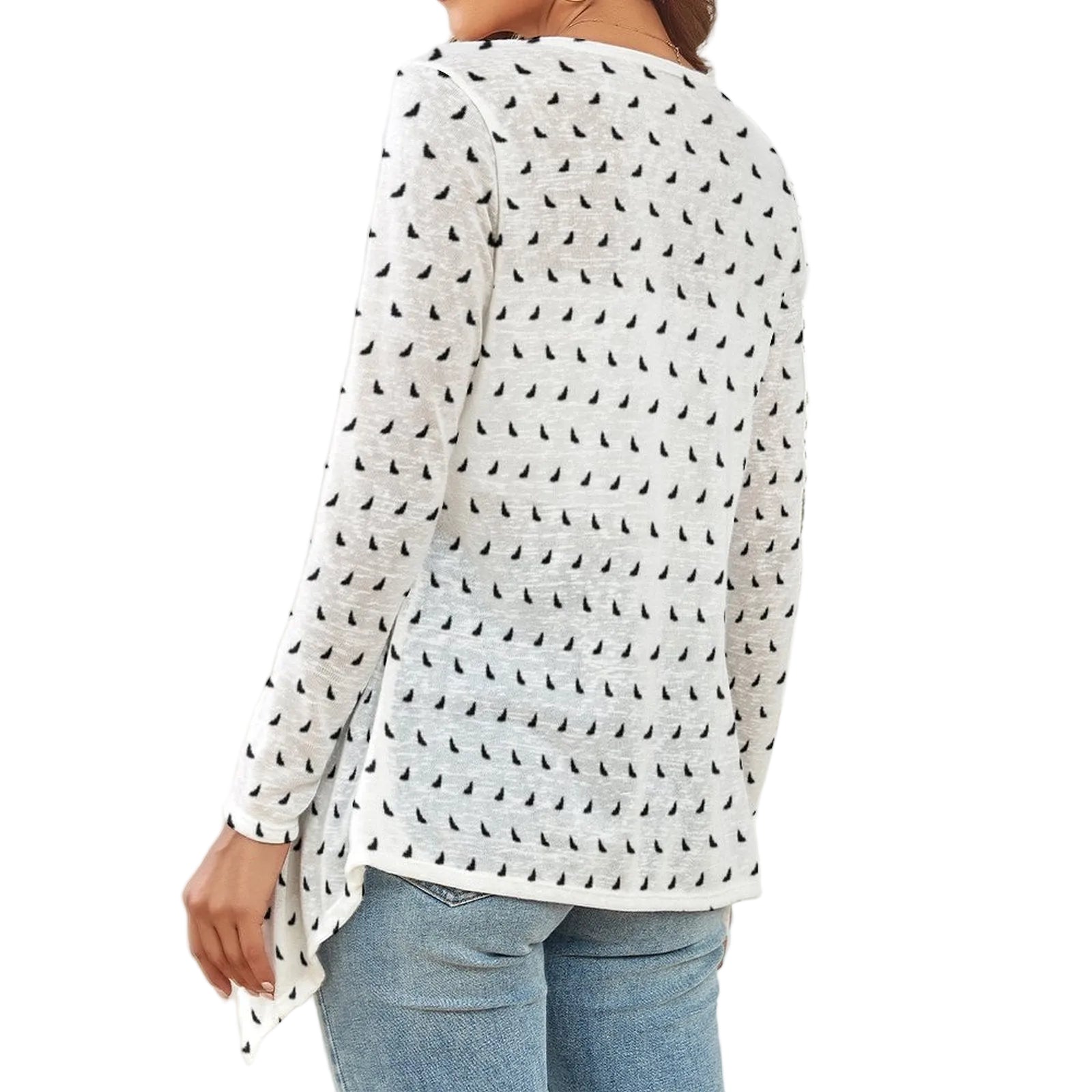 Polka Bats Waterfall Cardigan
