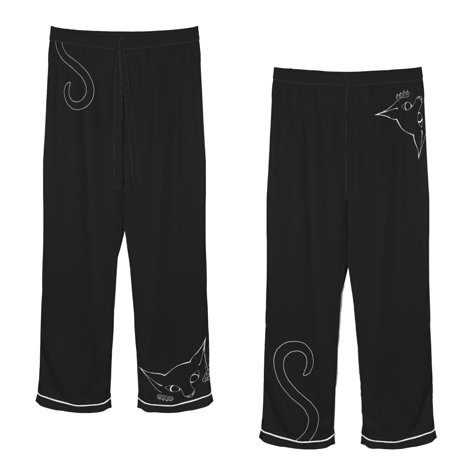 ANTIBrand Peekaboo Kitten Silky Pyjamas bottoms detail