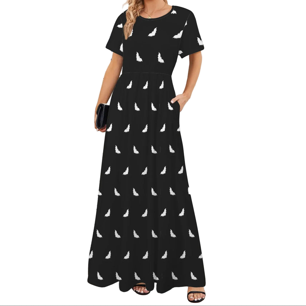 ANTIBrand Bats on Repeat Maxi Dress with Pockets