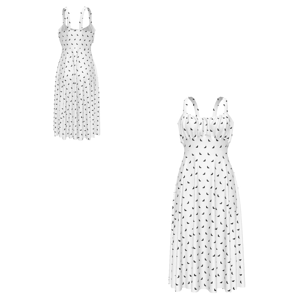 Polka Bats Floaty Dress