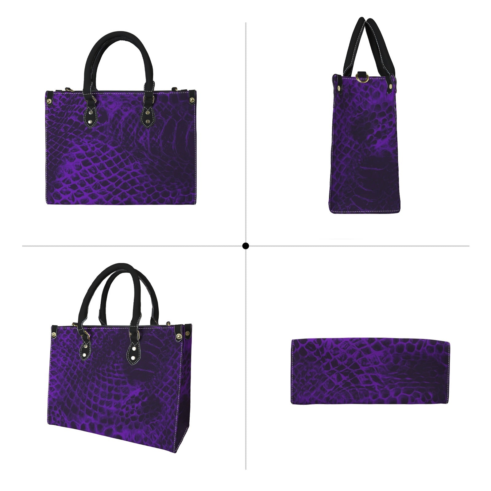 Shedding Skin Purple Demon Skin Handbag