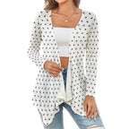 Polka Bats Waterfall Cardigan