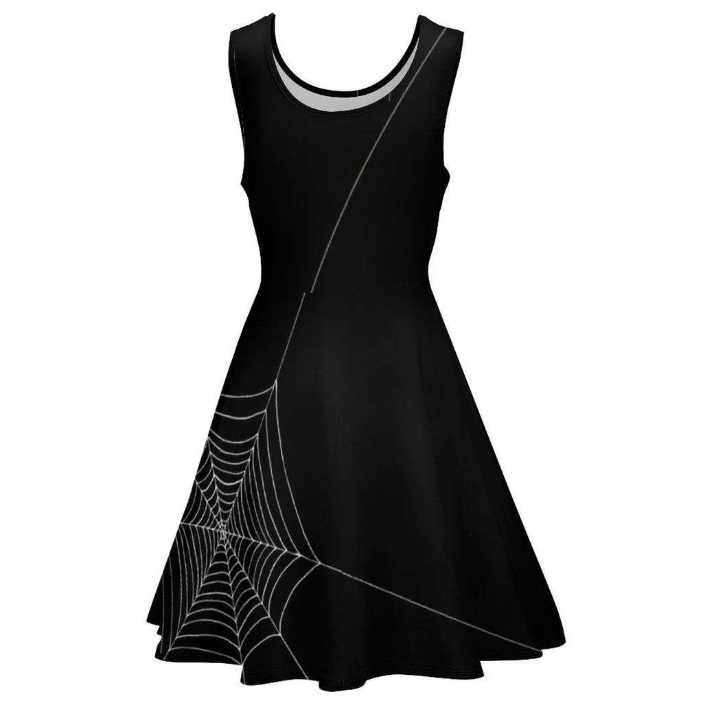All Over Print Women's Sleeveless Round Neck A-Line Skater Dress