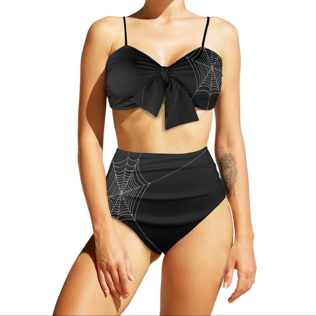ANITBrand All Caught Up in Your Web Bow Bikini Set