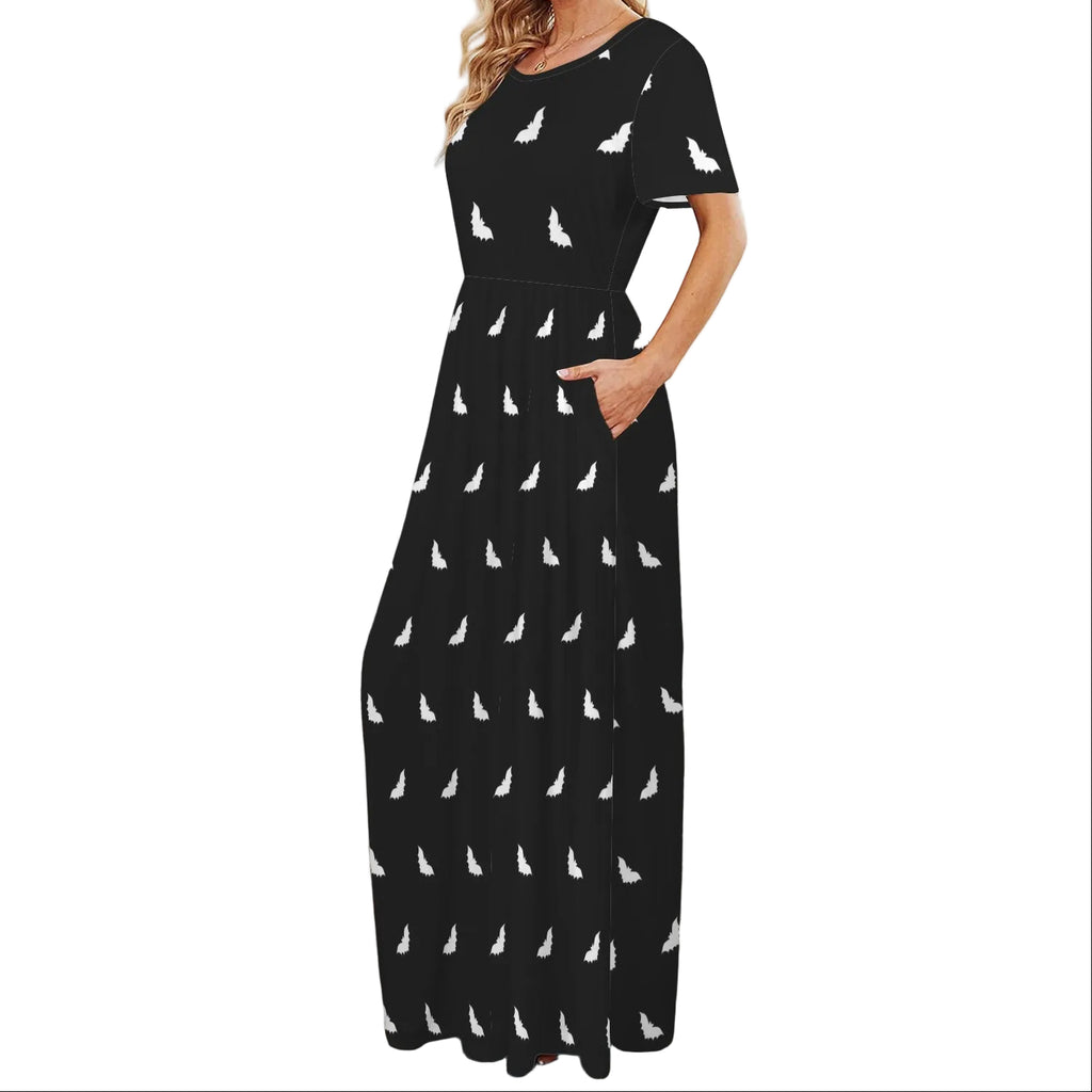 ANTIBrand Bats on Repeat Maxi Dress with Pockets