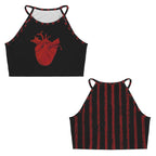ANTIBrand Take My Heart halter crop top with painted heart