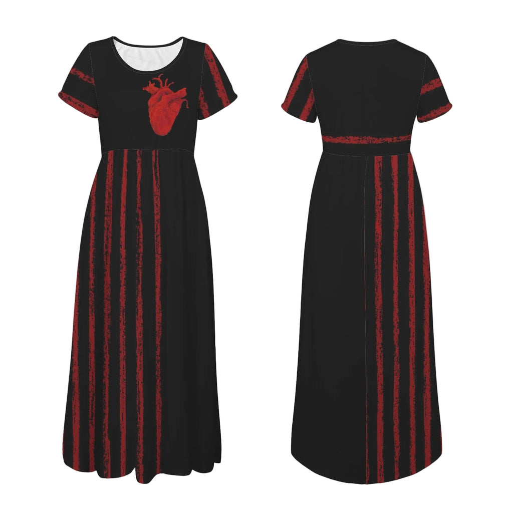 ANTIBrand Uncaged Heart Maxi Dress with Pockets