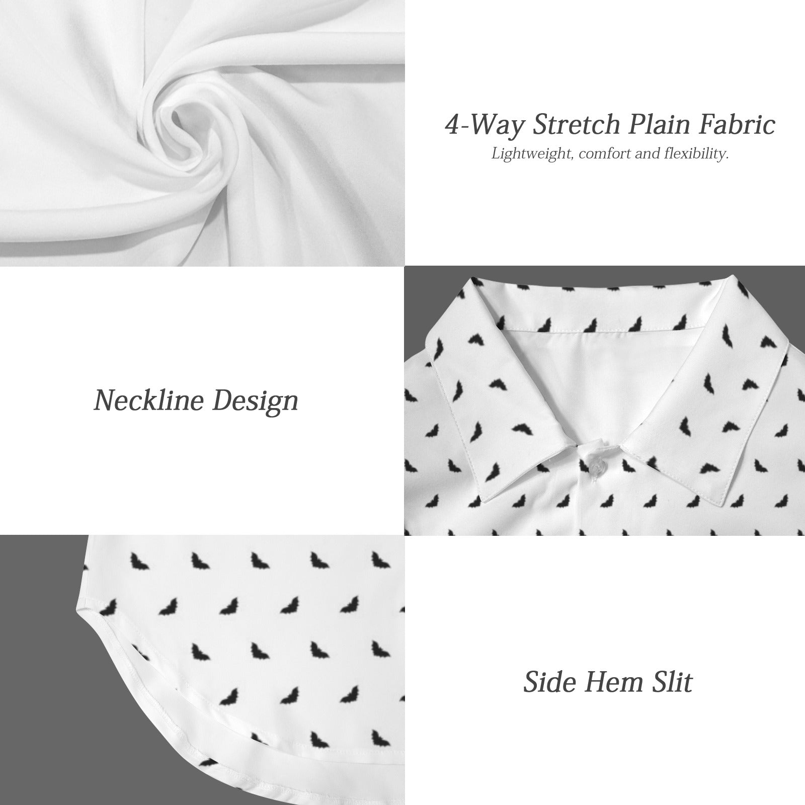 Polka Bats Lightweight Ladies Shirt