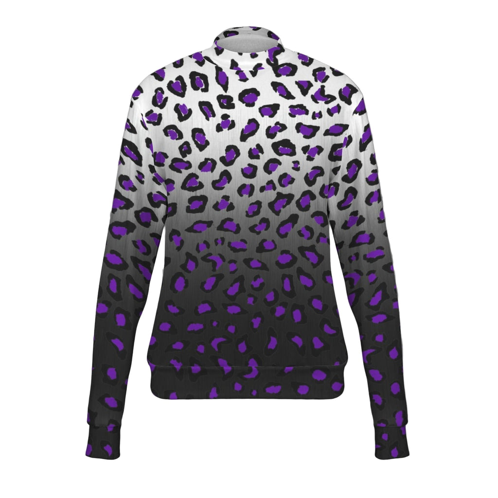 ANTIBrand Panther of Steel purple leopard gradient sweatshirt