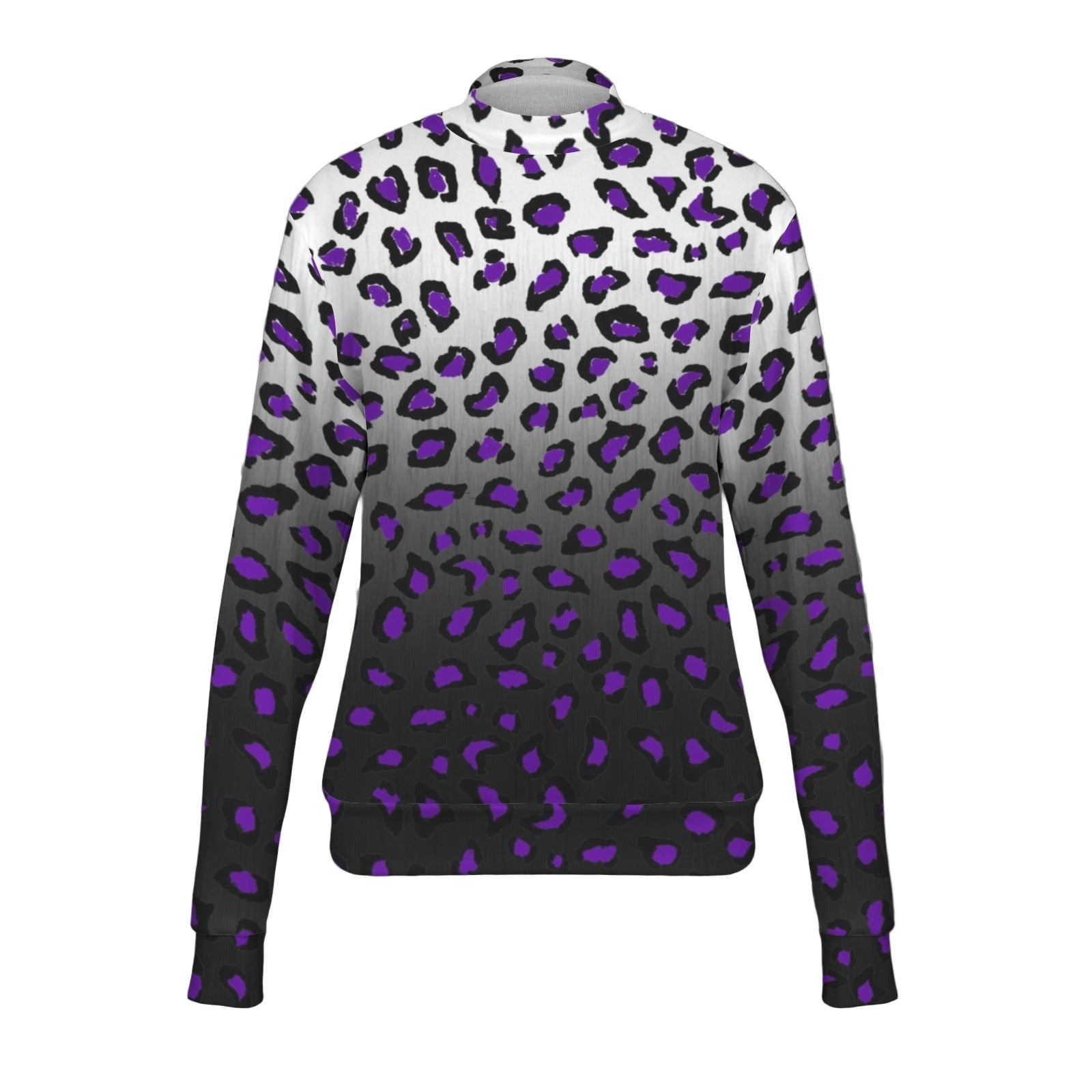 ANTIBrand Panther of Steel purple leopard gradient sweatshirt