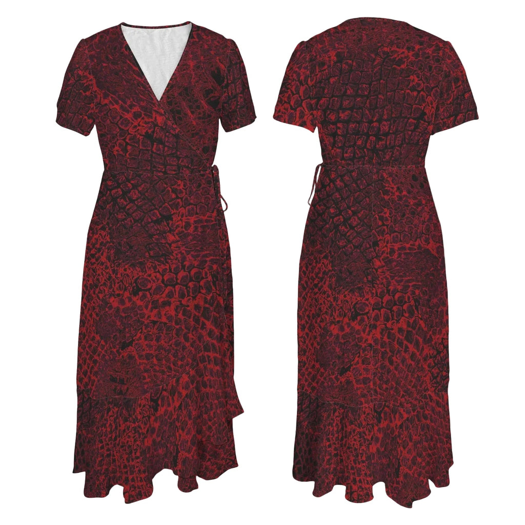 ANTIBrand Bloodscale Wrap Dress