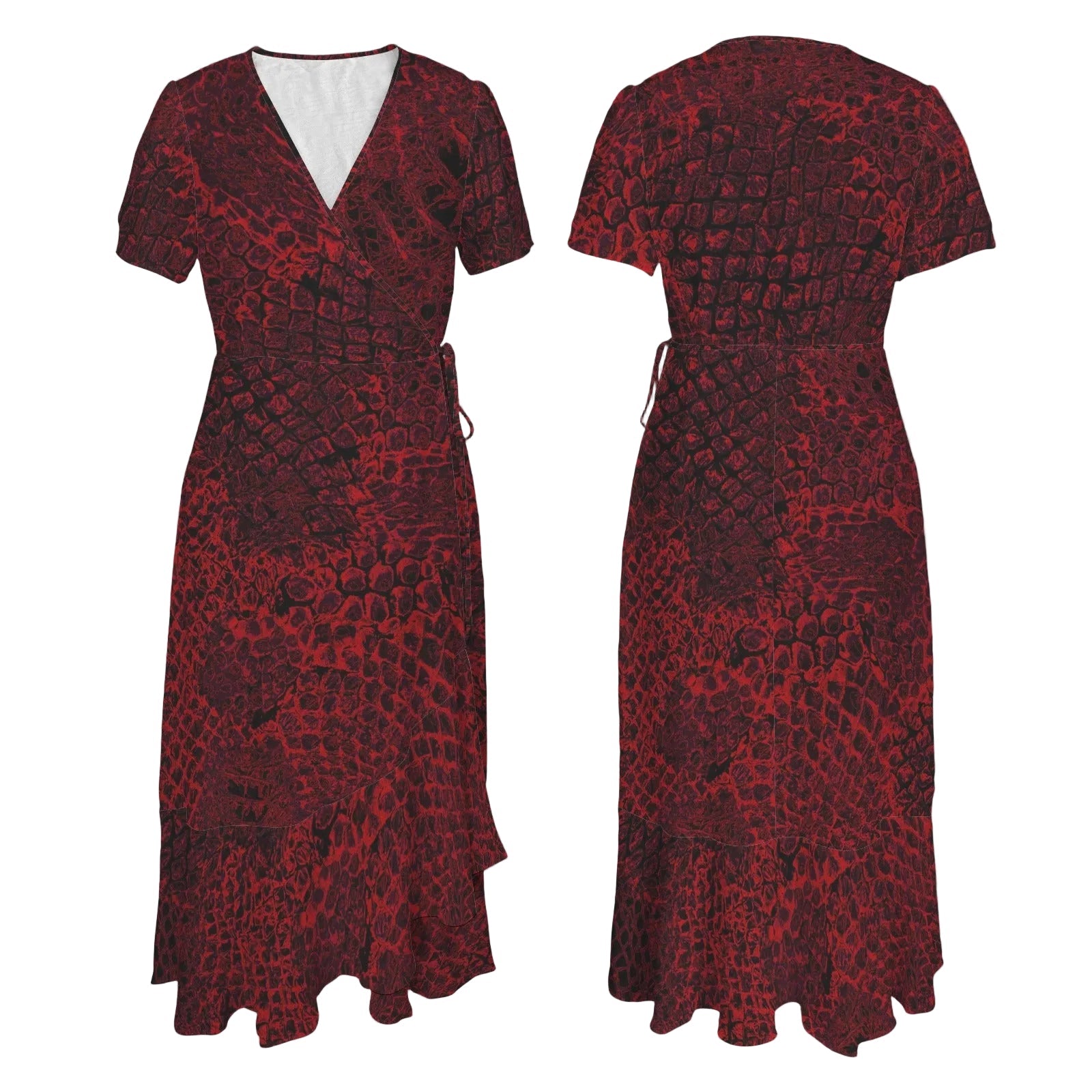 ANTIBrand Bloodscale Wrap Dress