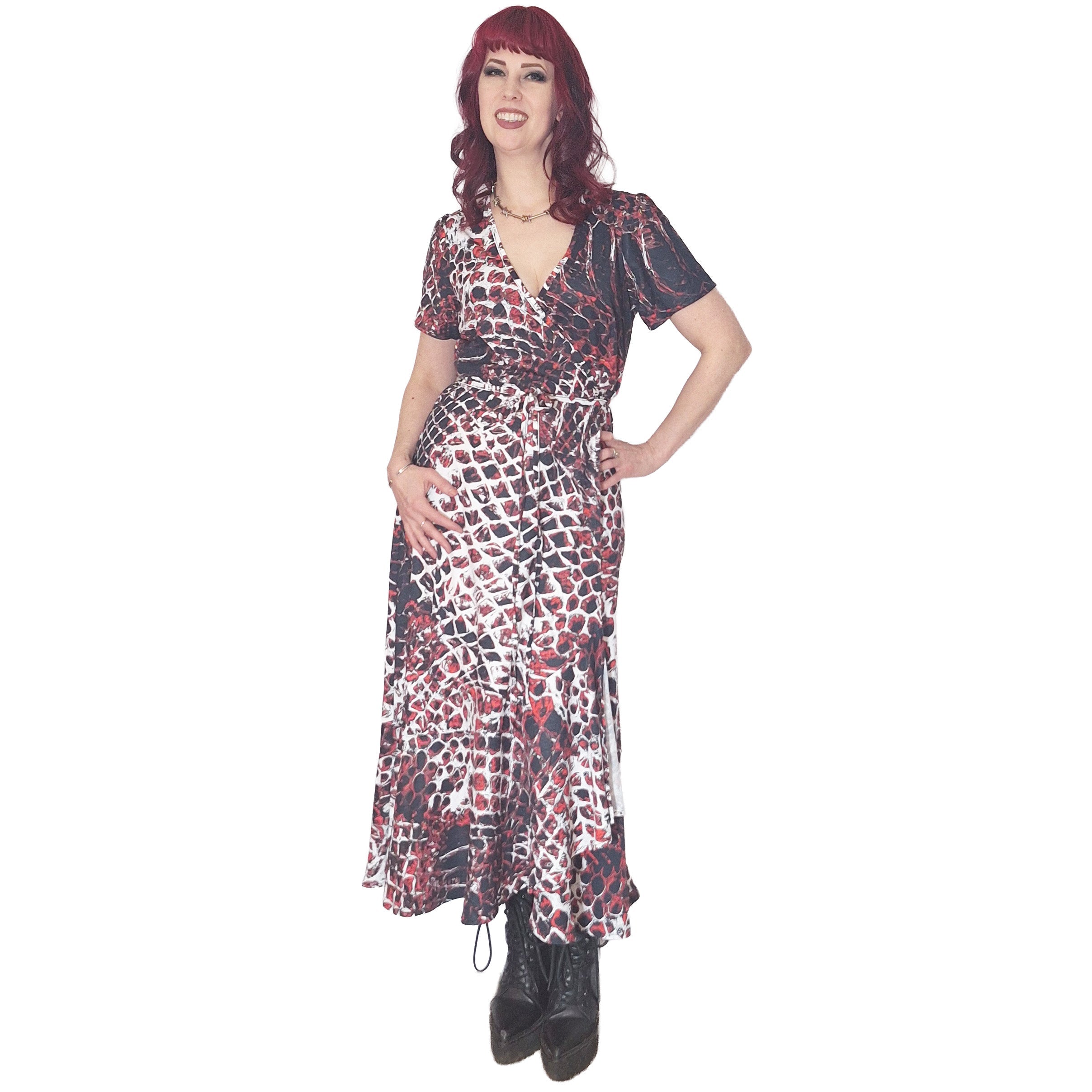 ANTIBrand Basilisk Skin Wrap Dress