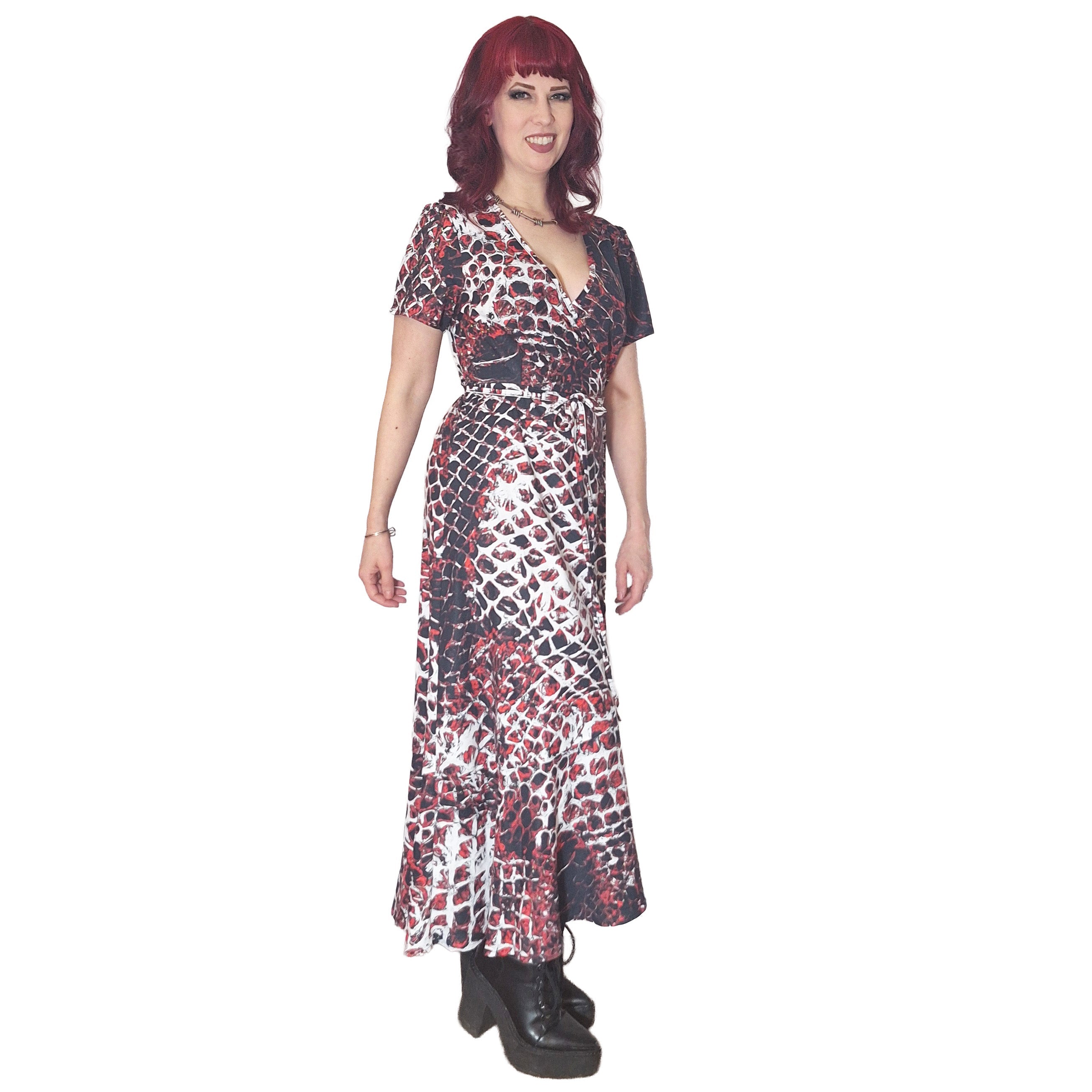 ANTIBrand Basilisk Skin Wrap Dress