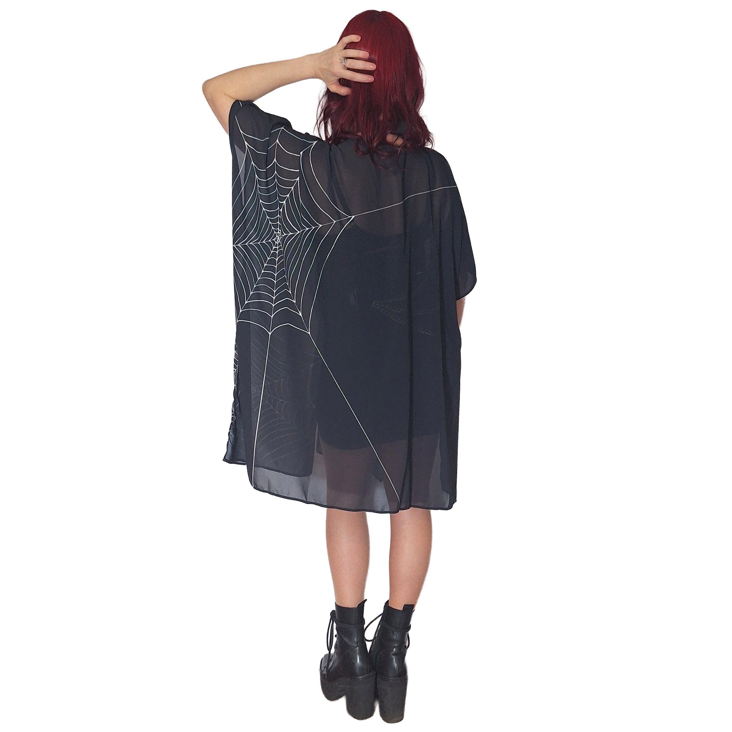 ANTIBrand Caught in Your Web Chiffon Shawl