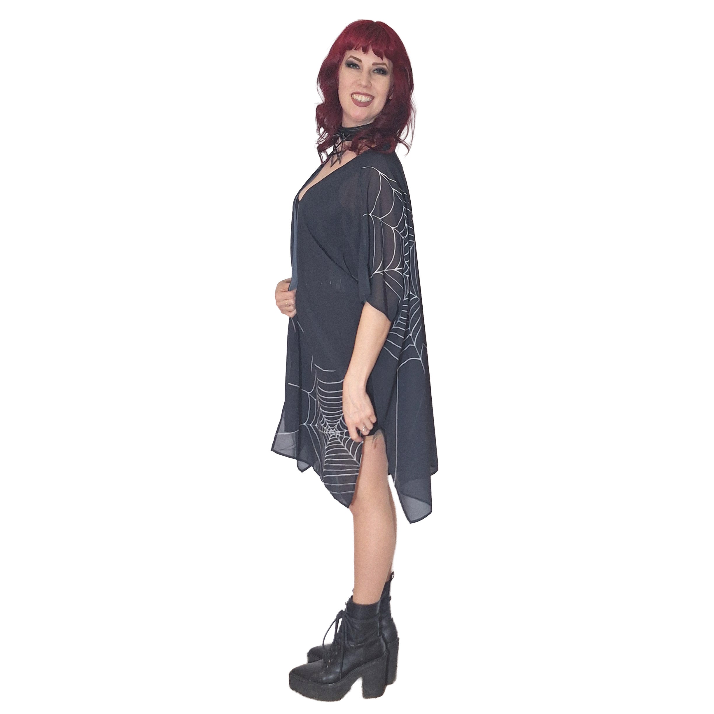 ANTIBrand Caught in Your Web Chiffon Shawl