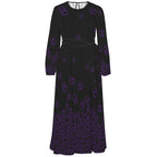 ANTIBrand Down to the Ground Tumbling Skulls Maxi Dress front view