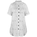 ANTIBrand Nocturne Lines Corporate Goth Shirt Dress Front
