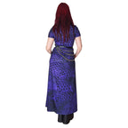 ANTIBrand Purple Demon Skin Maxi Dress with Pockets