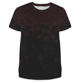 ANTIBrand Tumbling Skulls T-shirt in red on black