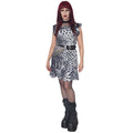 ANTIBrand Shedding Skin Snakeskin Ruffle Mini Dress