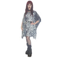 ANTIBrand Shedding Skin Snakeskin Effect Shawl Front View