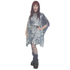 ANTIBrand Shedding Skin Snakeskin Effect Shawl Front View