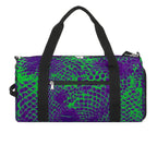 ANTIBrand Shedding Skin monster skin gym duffle bag neon green purple