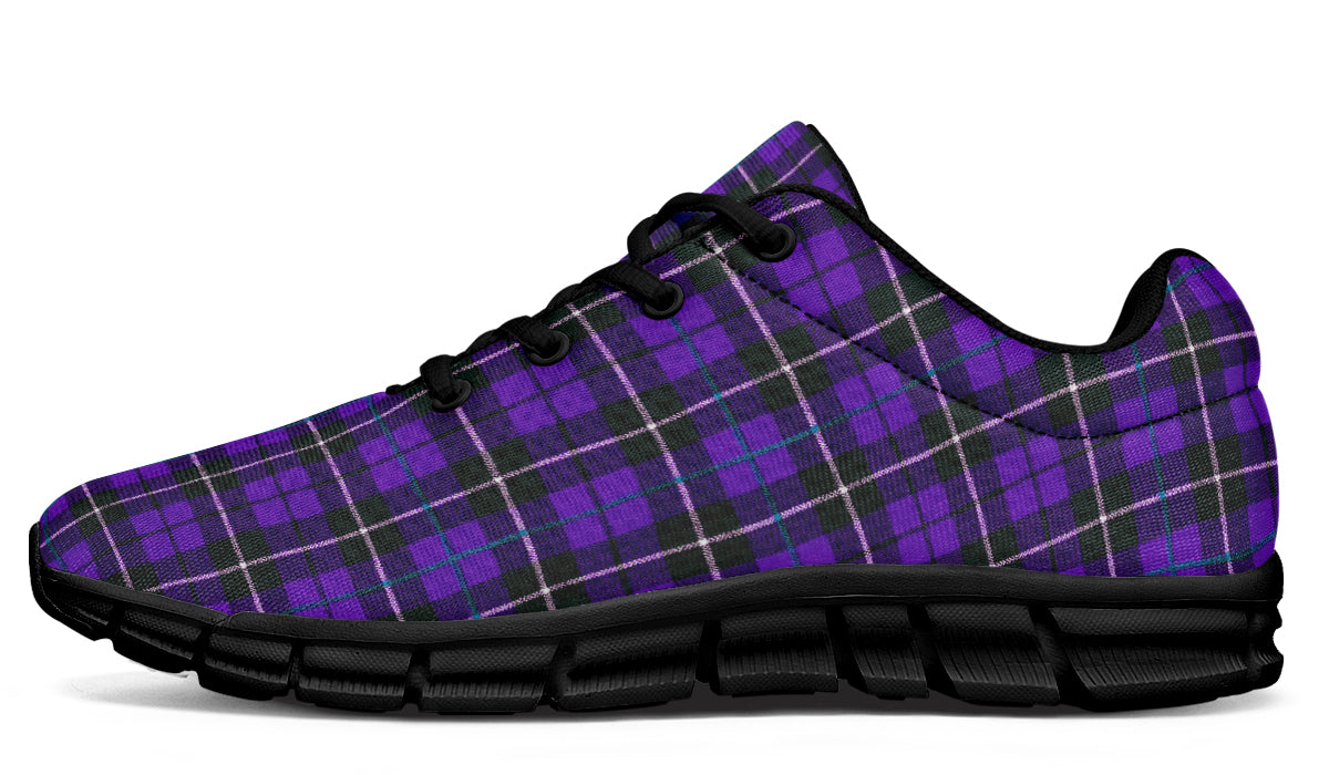 ANTIBrand Active Trainers - Purple Tartan