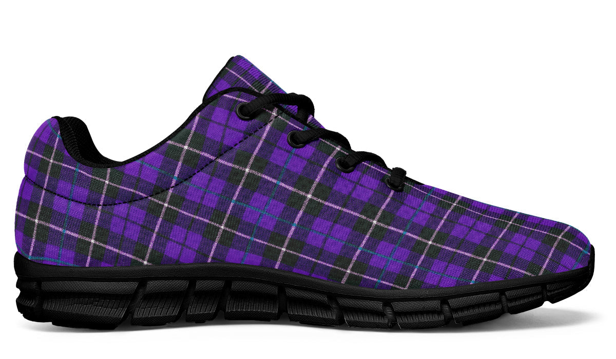 ANTIBrand Active Trainers - Purple Tartan