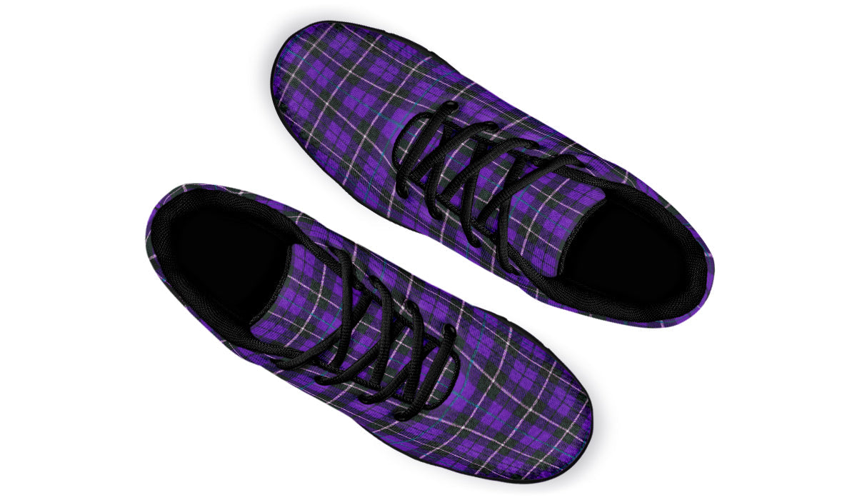 ANTIBrand Active Trainers - Purple Tartan