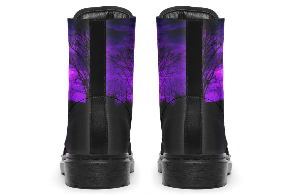 ANTIBrand 1999 Boots - Gothic Purple Twilight Lace-Up Boots