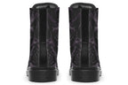 Blackest Roses Vegan Combat Boots | ANTIBrand Floral Goth Style