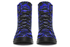Blue Roses Vegan Combat Boots | Gothic Floral Boots by ANTIBrand