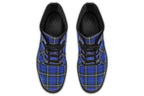 Blue Tartan Punk Boots | ANTIBrand Combat Style