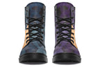 ANTIBrand “Side-Eye” Printed Boots – Turquoise & Purple