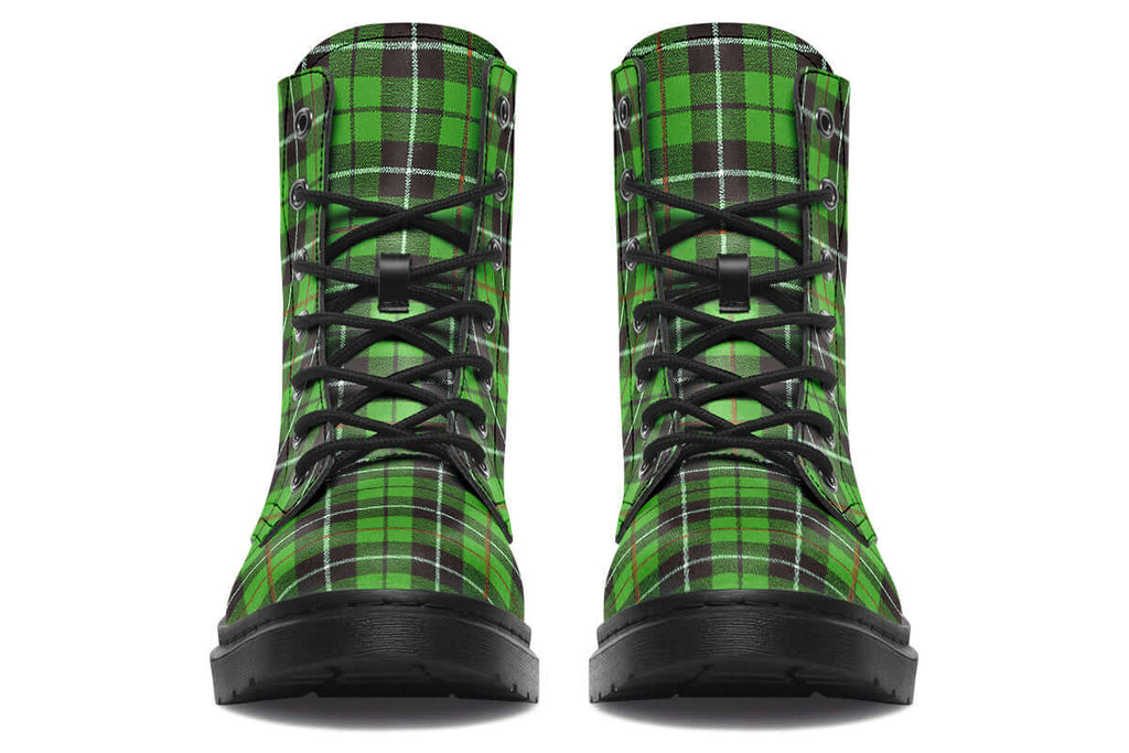 Green Tartan Vegan Boots – ANTIBrand