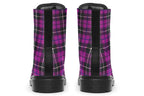 Pink Tartan Vegan Boots - ANTIBrand