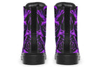 Purple Roses Vegan Combat Boots | ANTIBrand