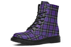 Purple Tartan Vegan Boots – ANTIBrand